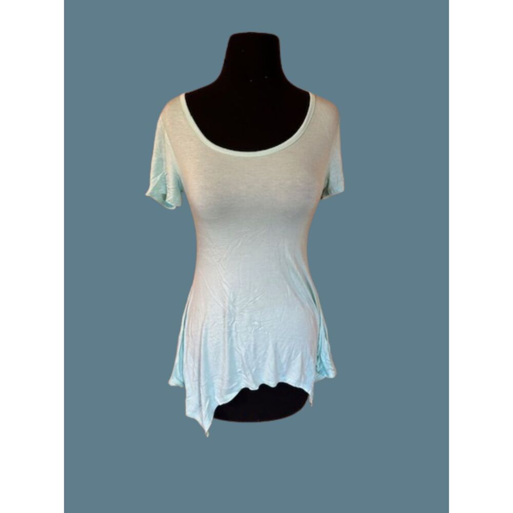 Mint Sharkbite Shirt  T1449L  Large  (I) NWT Boutique